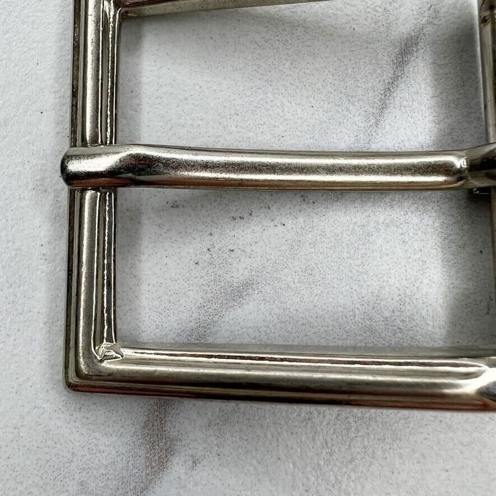 Silver Tone Simple Basic Belt Buckle - Picture 4 of 9